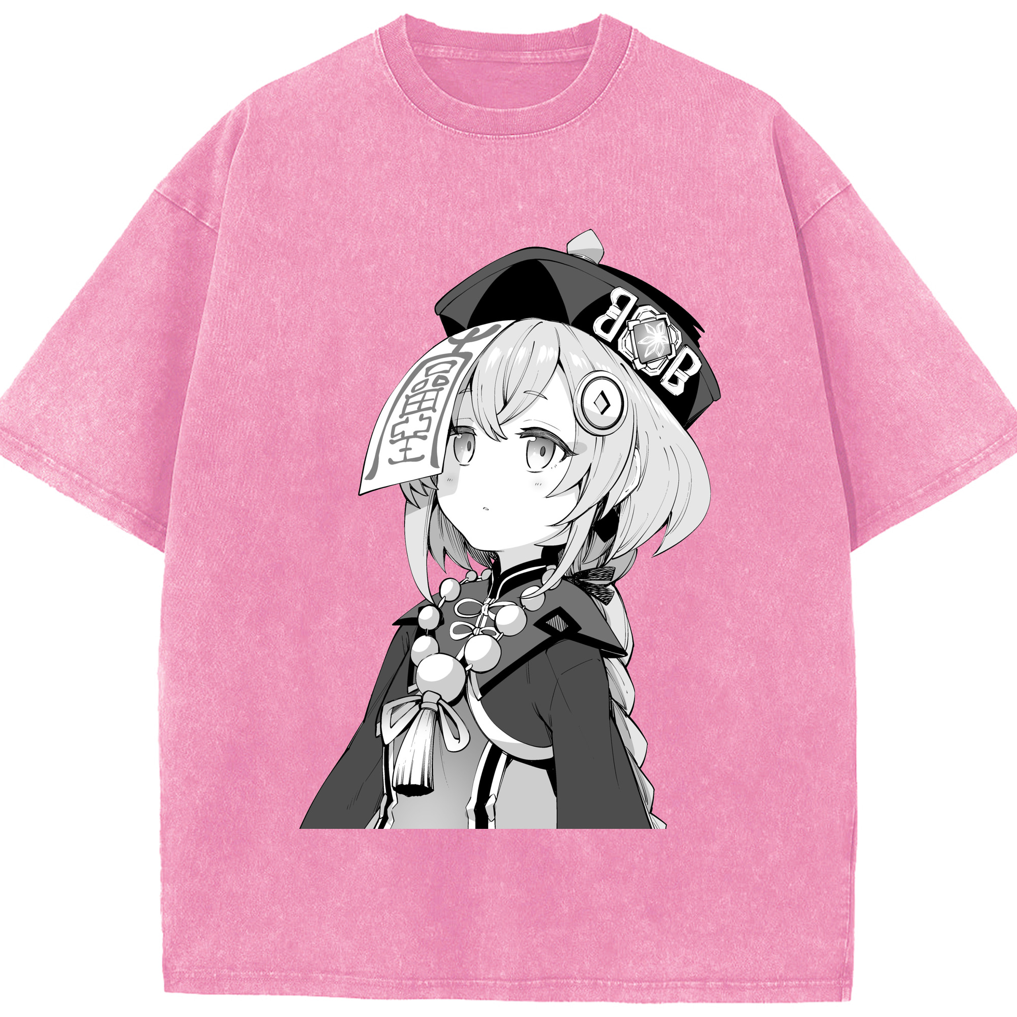 げんし神 七七 なな  genshin Nana 綿100% ヴィンテージ風 半袖Tシャツ（フロントプリント）